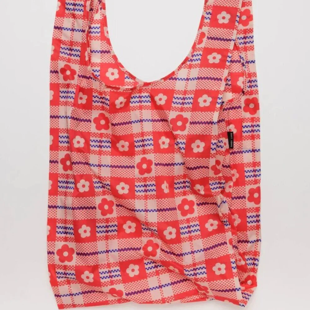 NWT Big Baggu - Flower Market Plaid (Sandy Liang Collab) - Picture 1 of 4